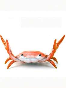 Crab-Shaped Multifunctional Desk Phone Holder With Pen Cup, Glasses Rack And Slouchy Design, For Creative Decoration, Home And Office Plastic Accessory