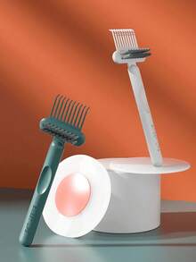 فرشاة تنظيف المشط، وكيل تنظيف المشط 2 في 1، وكيل تنظيف فرشاة الشعر، وسادة هوائية، فرشاة شعر، مزيل فرشاة شعر صغيرة، أدوات تنظيف فرشاة الشعر، مدمجة وقابلة للنقل، مناسبة للسفر، مناسبة لفرشاة مشط المرأة (لون عشوائي) قطعة واحدة/قطعتان