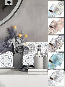 1pc PVC Material Peel And Stick TileTile For Kitchen Bathroom Living Room Backsplash, Stickers, Wall Decal, Vinyl Decal For Home Decorations, Spring Decoration Items Refresh Your Home, Festival Decoration Stickers Gifts Birthday Graduation Wall Decor Room Decor Wall Stickers Wall Sticker