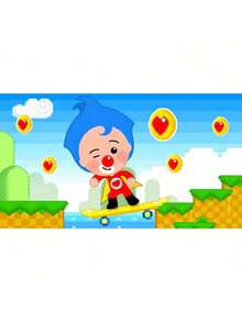 Plim Cartoon Pig Circus Birthday Party Background Decoration Banner Festival Warm Theme Party Photography Background Props JC-74