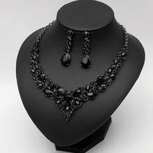 In Stock Immediate Dispatch CSY 4 Pcs/Set Austrian Necklace Earrings Bracelet Ring Bridal Jewelry Sets Brides Wedding Party Costume Accessories Gifts Women Valentine's Day CIRY - 02-玫瑰金-桃色 - 查看 5