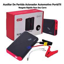 12V 10800mAh Portable Battery Charger Emergency Jump Starter 300A To 500A Car Power Bank With USB LED Emergency Light Alligator Clip And Quick Charge Cable - màu đen - Xem 8