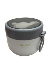 Taza de avena para el desayuno, tazón interior de PP, tazón interior de plástico, taza de yogur portátil con tapa, cuchara y asa de silicona, recipiente para alimentos, lonchera, recipiente para alimentos a prueba de fugas, adecuado para el hogar, la cocina, la escuela, la oficina, los viajes y los picnics al aire libre, adecuado para útiles escolares - Multicolor - Ver 9