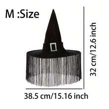 1 chiếc mũ phù thủy Baroque, lưới và hoa giả trang trí, phụ kiện mũ phù thủy cosplay, thích hợp cho Ngày của Mẹ, Lễ Tạ ơn, Đám cưới, Halloween, Tiệc dành cho phụ nữ (Màu sắc và họa tiết có thể thay đổi) - màu đen - Xem 16