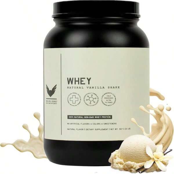 High Level Whey Protein Powder, Natural Salted Caramel Shake, 24g Protein, 2 Lb, Ultra-Filtered, Non-GMO, Stevia Sweetened, Digestive Enzymes, Gluten Free, No Artificial Additives, Made In USA
