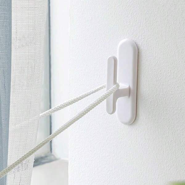 2/4 pezzi Ganci per tende senza foratura, ganci da parete, fermatende, ganci da parete creativi, accessori minimalisti per tende