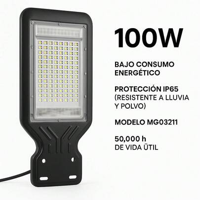 Luminaria LED Exterior 100W Maigoo MG03211 – Alta Potencia, Bajo Consumo, Resistente a Lluvia y Polvo