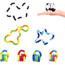 7PCS Quiet Twisty Fidget Toys – Squeeze, Twist, And Spin – Multicolored Sensory Toys For Kids And Adults, Stress Relief Toys & Educational Tools For Classroom,Alternative Gifts - 7 chiếc - Xem 9
