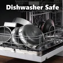 N Stick Frying Pans Set, Hybrid Pans Set Nstick (8+10+12inch),Skillets For Cooking, PFOA  Stainless Steel Kitchen Set, Dishwasher And Oven- Cookware Sets