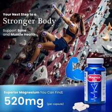 MAGNOX Lady Magnesium Supplement | Menopause And PMS Support Supplement For Women | Magnesium Complex With Vitamins B6, B1, B12, D, Zinc | High-Absorption Dead Sea Organic | 60 Capsules - Flavor NameA - 查看 7