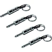 4 llaveros de enchufe de guitarra, llavero de enchufe de guitarra para montaje en pared, prctico llavero para montaje en pared, llavero porttil, audifilos de regalo - inicial - Ver 1