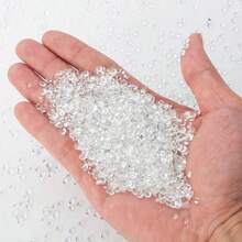500pcs/1000pcs 樹脂DIY果凍水鑽 平底迷你圓形水鑽 用於手機殼、杯子、鞋子、靴子、衣物裝飾、手工DIY偶像周邊、姓名貼 - 裸白 - 查看 6