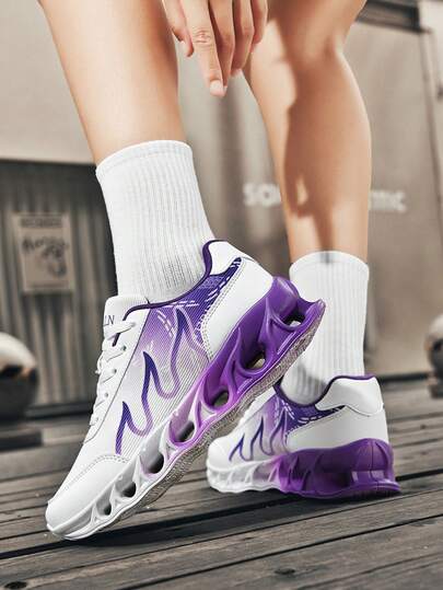 TOLLN زوج من أحذية الجري للنساء ذات الشفرة المجوفة المانعة للصدمات والمتنفسة، للخارج في الربيع/الخريف