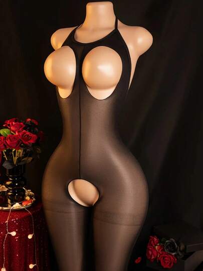 性感开裆连体裤，渔网紧身衣，透明连裤袜，适合私密之夜、情人节、新婚之夜、圣诞礼物和万圣节装扮。女士性感紧身衣，情趣内衣，浪漫服装，性感套装，透明丝袜，迷人时尚，透气网眼，优质蕾丝，女士紧身衣，派对装，闺房装