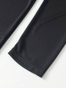 Herren Langarm Crew Neck Trainings T-Shirt mit Buchstaben-Muster