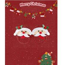 什锦圣诞派对眼镜、圣诞装饰品、圣诞礼物、节日礼物、新年礼物、派对眼镜、圣诞老人礼物、节日眼镜、各种款式、各种节日礼物、圣诞礼物、圣诞眼镜、圣诞服装（颜色随机） - 彩色 - 查看 7