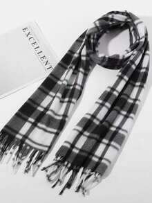 经典格子围巾，百搭男友礼物，高品质双面保暖围巾，男女皆宜，适合秋冬季 - 彩色 - 查看 2