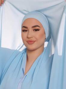 1 chiếc khăn trùm đầu quấn nhanh có móc nam châm, khăn choàng voan kết hợp lớp lót dệt kim Jersey, khăn trùm đầu quấn nhanh 3 trong 1, vải voan mềm mại và thoáng khí, thích hợp mặc hàng ngày, lễ hội, cầu nguyện, hành hương, khăn choàng abaya cho nữ mặc khi đi dự tiệc - khăn trùm đầu tức thì - Xem 10