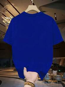 Men'S Funny Graphic T-Shirt - "PLZ USE IT" With Stick Figure & Brain Design - Royal Blue Crew Neck Tee - Lightweight Summer Shirt For Everyday Casual Wear - Funny Conversation Starter Apparel For Men, Humorous Clothing, Playful Design, Comfortable Fit, Statement Top, Humor Lovers, Humorous Apparel, Quirky Style, Breathable Material, Print Top, Humor Enthusiasts - 白色 - 查看 10