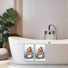 2/4 Piezas Juego, Paños de Cocina con Estampado de Búho en la Nieve, Navidad, Toallas Modernas de Microfibra Super Absorbentes para Cocinar y Hornear, Paños de Cocina Estampados, Toallas de Limpieza, Toallas de Mano, Toallas de Té, Ultra Suaves y Altamente Absorbentes, Gran Regalo para Vecinos, Madres, Amigos, Cumpleaños, Navidad, Decoración Navideña, Obsequio de Inauguración, Accesorios de Cocina, Decoración de Cocina, Artículos Esenciales Diarios - Multicolor - Ver 7