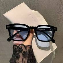 1pc Unisex Square Fashion Glasses, Fashion Accessory For Daily Wear And Outdoor, Stylish And Versatile - Multicolor - View 14