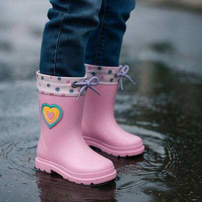 Pakar Zapaterias KIDS VANE BOTA LLUVIA PARA NIÑA ROSA