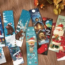 24pcs Christmas Elegant Bookmarks, Suitable For Christmas Decoration, Gifts, Reading Companions, Holiday Atmosphere
