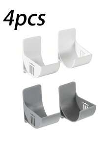 6pcs Hole-Free Garbage Bag Storage Rack, Wall-Mounted Kitchen Organizer, Adjustable Angle For Storing Garbage Bags, Umbrellas, Curtain Rods, Rolling Pins, Cling Wrap, Foil, Suitable For Home, Restaurant, Hotel, Can Be Given As Gifts On Holidays Like Father's Day And Mother's Day