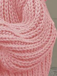 Áo khoác cardigan tay phồng dày dặn, màu hồng dành cho nữ, mùa thu/đông. - Hồng - Xem 5