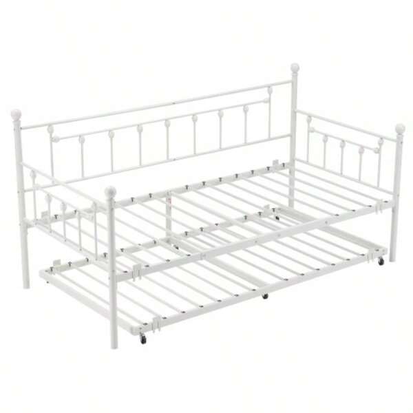 This Single Bunk Bed Features A Power Outlet And A Built-In Shelf. It's A Simple, Wood-Like Design With A Scandinavian Feel, Perfect For A Child's Room Or Dormitory. Available In White And Black.