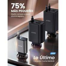 3 in 1 Retrctil Cargador para Auto - Compacto 57W Cargador para Carro Carga Rpida with Tipo CUSB CUSB A, 12V24V Socket 1615, S25S24 Ultra, Android - MX - Ver 2