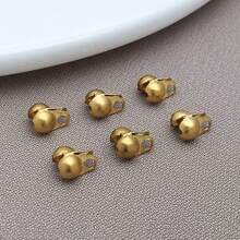 20/50pcs Stainless Steel Bead Tips Calotte Ends Clamshell Knot Cover Fold-Over Bead Tips For DIY Jewelry Craft Making Accessories - Multicolor - View 18