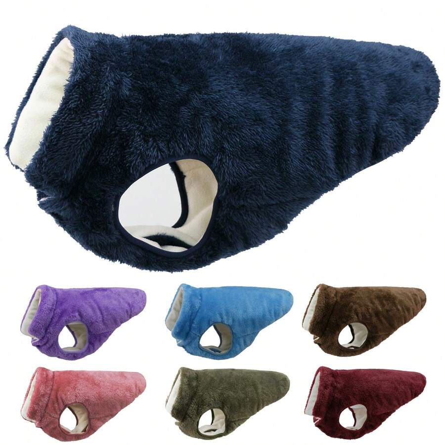 Dog Winter Coat, Wool Dog Cold Weather Coat, Windproof And Snow Proof Dog Jacket Vest, Pet Clothes Suitable For Small And Medium-Sized Dogs