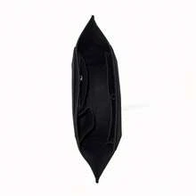 Felt Handbag Organizer With Zipper Key Phone Purse Insert For Women Tote Bag Portable Travel Cosmetic Organizer With Multi-Pocket Inner Bag Winter Fall