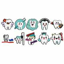 6/10/15pcs Cartoon Dentist Pattern Shoe Charms, PVC Material, Suitable For Sandals, Birthday, Christmas, Halloween Parties, Creative - Multicolor - View 13