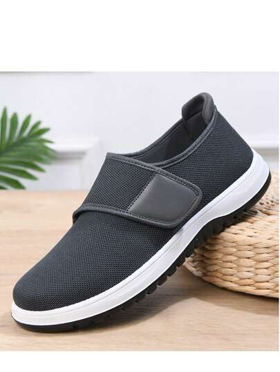 Tênis esportivos casuais, versáteis, de cor sólida, com , leves, para casa/trabalho, antiderrapantes e respiráveis para caminhada