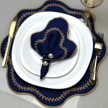 Placemat Kit, Embroidered Placemat, Round/Rectangular Table Placemat And Napkins - 帕里斯.馬里尼奧 - 查看 6