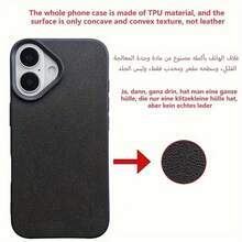 Funda de teléfono a prueba de golpes, funda protectora negra con lindos puntos blancos, clásica y sencilla, adecuada para iPhone 17/17 Pro/17 Pro Max/17 Air/16/11/13/15/15 Plus/15 Pro/15 Pro Max/12/14 Pro Max/11 Pro Max/12 Pro/12 Pro Max/13 Pro/13 Pro Max/14 Pro/14 Plus funda de teléfono a prueba de golpes para chicas y mujeres - 1 pieza - Ver 3