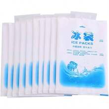 Paquetes de Hielo en Gel, 10 Piezas de Bolsas de Hielo Reutilizables Bolsas de enfriamiento de Gel para Alimentos Verdura Vino Cuidado del Dolor Uso Industrial 200ml - 200 ml - Ver 1