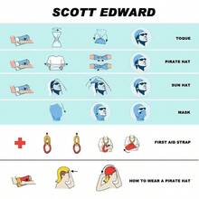 Edward 9pcs Bandanas de Hombre Mujeres Headbands Headwear elstico Magia Bufanda Bandana Bandas de Deportes Yoga sin Costuras Camuflaje, Color de la Flor Multi - Solid - Sólido - Ver 8