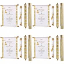 MX  WEDDING Bridal Shower INVITATIONS Scroll Cards131 - 如圖 - 查看 1