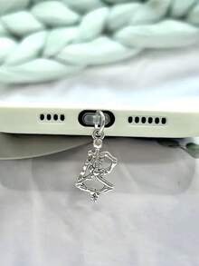 1pc Halloween Funny Skeleton Phone Dust Plug Charm