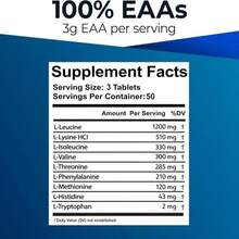 Ultimate 100% Essential Amino Acid Supplement - 3rd Party Tested - 300 Easy-To-Swallow, 1g Coated Tablets - All 9 EAA With 40% Leucine In Optimized BCAA Ratio - Improve Fitness &Amp; Performance - Non-GMO - Flavor NameA - 查看 2