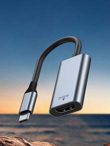 Type-C 转 HDTV 4K 高清适配器线，高清转换线，适用于智能手机、电脑和显示器屏幕镜像。（购买前，请确保您的设备规格支持 HDTV 连接）。