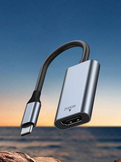 Type-C 转 HDTV 4K 高清适配器线，高清转换线，适用于智能手机、电脑和显示器屏幕镜像。（购买前，请确保您的设备规格支持 HDTV 连接）。