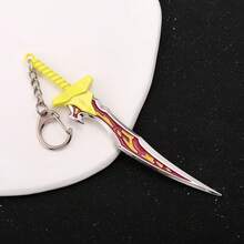 1 pezzo Portachiavi modello in metallo dell'arma Kasaka's Poison Knife del personaggio Sung Jin-Woo dell'anime Solo Leveling, regalo da collezione per gli amici fan