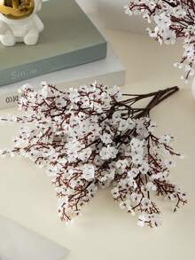 MEHELANY 4 bông hoa nhựa mini màu trắng, hoa baby's breath giả, số lượng lớn, thích hợp để trang trí nhà cửa, cắm hoa cưới, trang trí bàn bếp, tiệc tân gia, Giáng sinh, lễ kỷ niệm, trang trí bàn ăn, trang trí kệ sách, tiệc sinh nhật, phòng ngủ, phòng tắm, vòi sen, cổng cưới, vòng hoa, v.v. - trắng - Xem 6