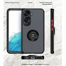 Support de voiture magnétique pour anneau, étui pour Honor 90 Lite 5G, TPU + PC dur - Noir - Voir 6