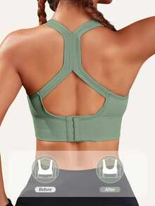 Sutiã Top Esportivo Sem Costura Yoga Pilates Moda Lingerie Feminina Fashion Conforto - Multicolorido - Visão 3