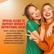 Wellgardens 100% Pure Womens Multivitamin For Hair Growth + Complete Vitamins For Women – Biotin, Zinc, Antioxidants – Supports Skin, Energy, Immune Health – Made In USA – 60 Capsules - 白色的 - 查看 5